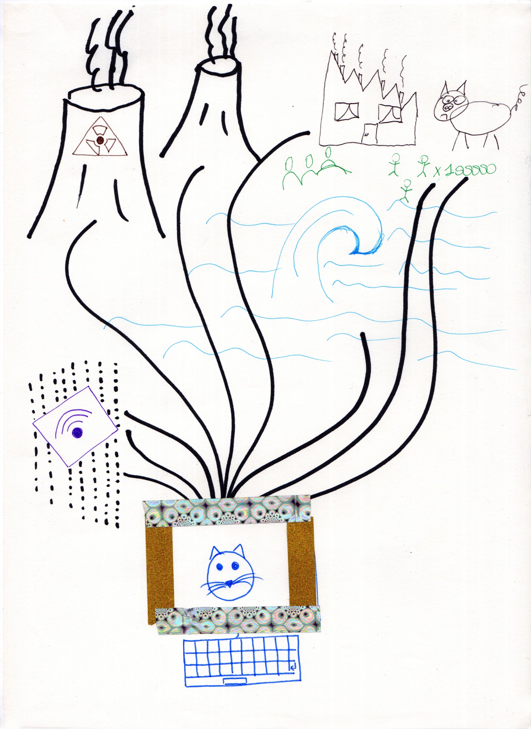 Un dessin du fonctionnement de l'IA