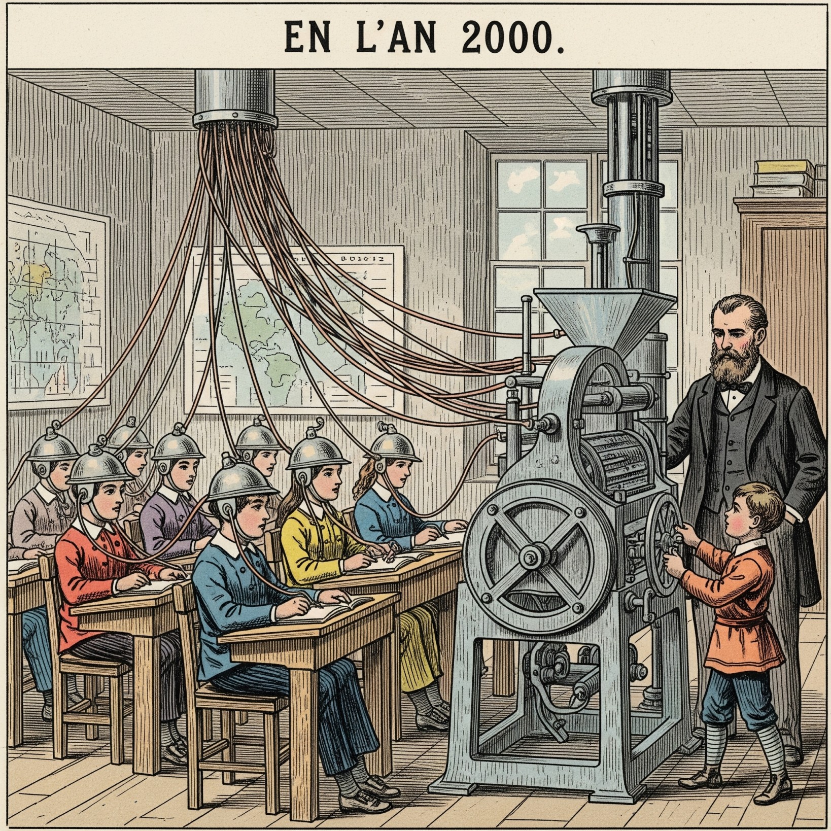 Dessin générée d'une future école